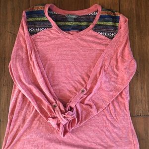 Natural Reflections pink boho shirt
